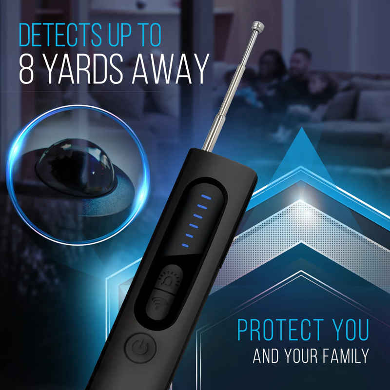 Alpha Yard™ Hidden Camera Detector (Military Grade, With Built-In RF And GPS Tracking Detection)